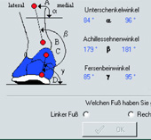 Winkelmessung und Rückenmessung bei Pleil-Gesunde-Schuhe