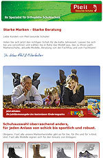 Pleil Gesunde Schuhe Newsletter 2011-11: Starke Marken Starke Beratung