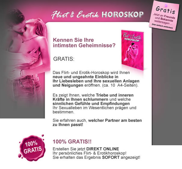 Flirt & Erotikhoroskop