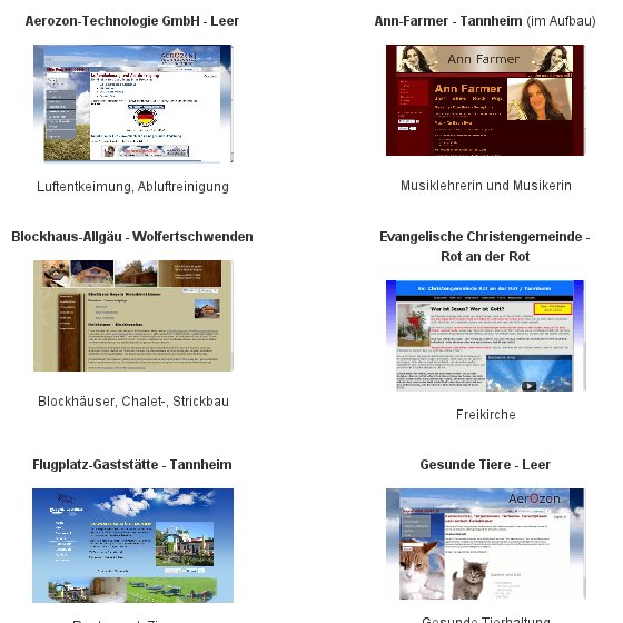 Webdesign SEO - Referenzen