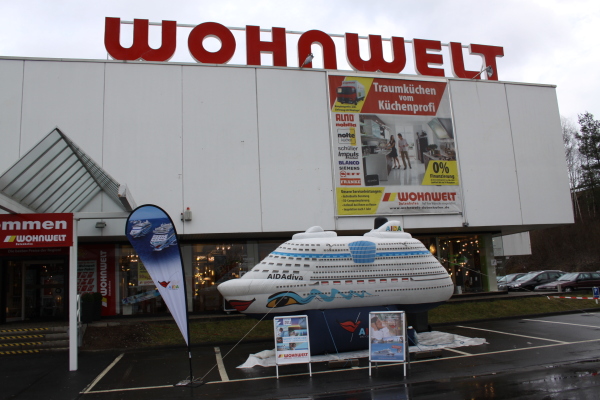 AIDAdiva  Blow Up Modell  6 x 3 m