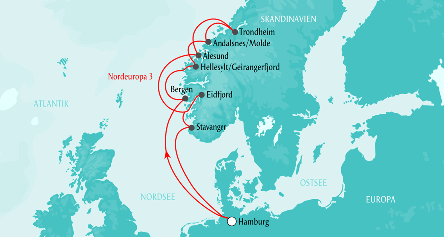 Norwegen - 10 Tage mit AIDAluna