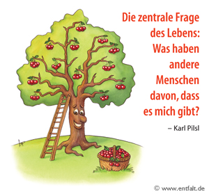 Was haben andere davon, dass es mich gibt? Karl Pilsl