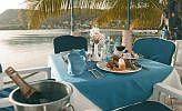 Saint Lucia, eine der karibischen Inseln, Antillen, Karibik Insel St. Lucia, St Lucia Resorts, Restaurant St Lucia