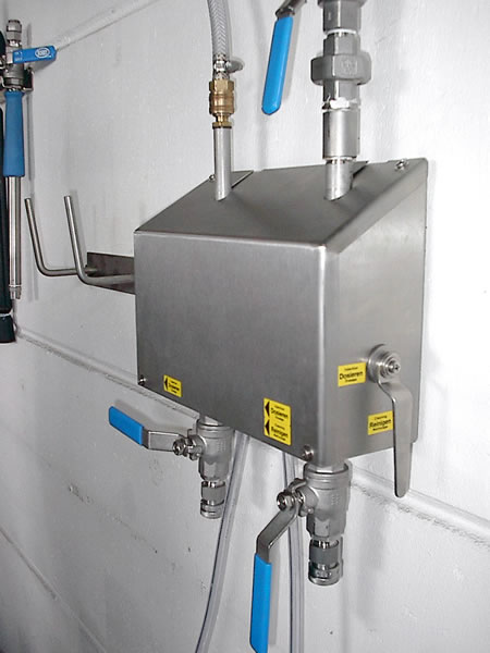 Edelstahl-DUO-Vario-Zapfstelle
