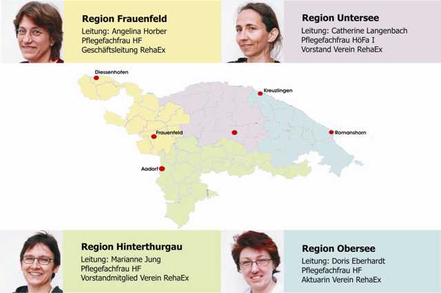 RehaEx - Kantonsweite T�tigkeit mit einem 24 Stunden Pikettdienst