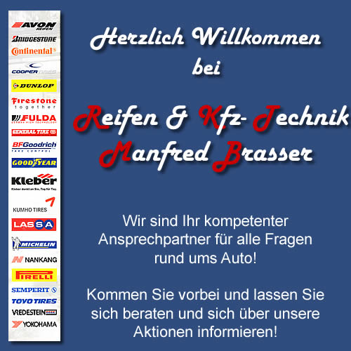 Reifen- & Kfz Technik Manfred Brasser - Marken Reifen zu Best-Preisen!