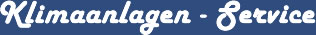 Klimaanlagen - Service