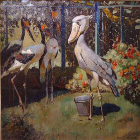 7c. Eugen Osswald, 1878 - 1960, Abu Makub,  �l/Lwd., 60 x 70 cm