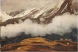 3aa Edward Theodore Compton,(1849-1921), "Wolkenstudie b.Meran, 1881", Öl/Ktn, 18 x 27 cm