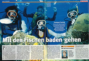 Apotheken Umschau: Mit den Fischen baden gehen