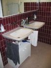 Badezimmer Waschtisch-Anlage vorher