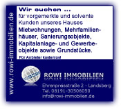 Anzeige Immobiliengesuche