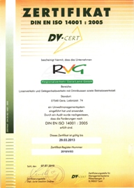 Zertifikat DIN EN ISO 9001