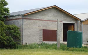 Landwirtschaftsgeb�ude - Neubau von hinten