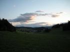 Blick ins Dorf Kastelruth bei D�mmerung