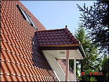 BAG Röben Flachdachziegel rot engobiert BAG Röben Flachdachziegel rot engobiert