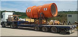 Transport Frischluftgebl&auml;se Tunnelbau