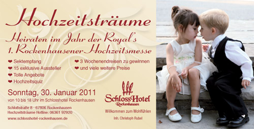 Werbeplakat Hochzeitsmesse