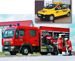Auch die Feuerwehr und der ADAC fahren mit Gas