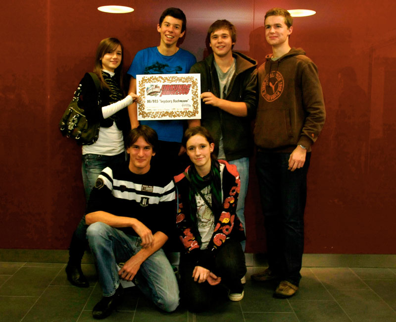 Das Siegerteam vom Ingeborg Bachmann Gymnasium