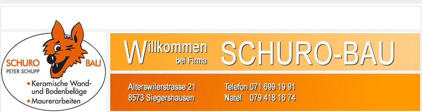 zur�ck zur Startseite von SCHUROBAU