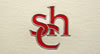 Stahlstich silber und rot