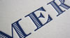 Letterpress dunkelblau