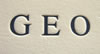 Letterpress dunkelblau