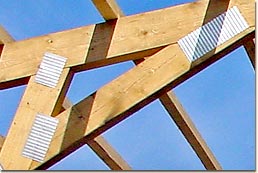 Dachbinder mit Nagelplatten