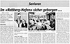 Im Rebberg Hafen sicher geborgen