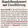 Mandolinenkonzert mit Urauff�hrung