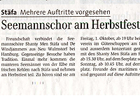 Seemannschor am Herbstfest