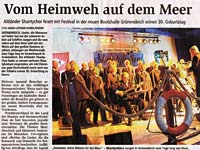 Vom Heimweh auf dem Meer