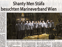 Shanty Men St&auml;fa besuchten Marineverband Wien