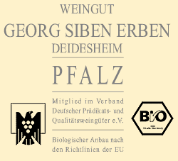 Weingut Siben in Deidesheim an der deutschen Weinstra�e in Rheinland-Pfalz - biologischer Anbau nach den Richtlinien der EU