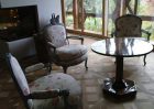 Barockst�hle nach Restaurierung, klassisch gepolstert u. bezogen