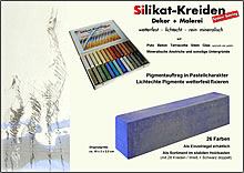 Silikat Kreiden Lieferformen, Atelier Bohring Aichelberg