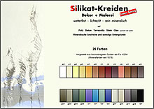 Silikat Kreiden Farbskala, Atelier Bohring Aichelberg