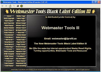 Outils pour Webmaster