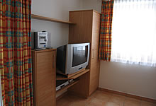 Schlafzimmer in der Ferienwohnung in Königsleiten in Österreich