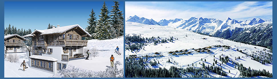 Winterurlaub in �sterreich, Nationalpark Hohe Tauern - Skifahren in der Zillertal-Arena - Wohnen in der Skih�tte in Hochkrimml / Silberleiten