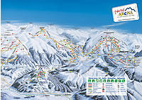 Winterpanorama der Zillertal-Arena in Österreich / Salzburger Land, Tirol