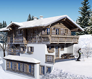 Skih&uuml;tte &Ouml;sterreich in Hochkrimml / Silberleiten in der Zillertal Arena - Ferienwohnungen in K&ouml;nigsleiten im Salzburger Land