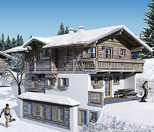 Skih&uuml;tte &Ouml;sterreich in Hochkrimml / Silberleiten in der Zillertal Arena - Ferienwohnungen in K&ouml;nigsleiten im Salzburger Land