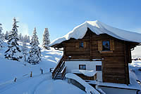 Skiurlaub in der Skihütte in Österreich
