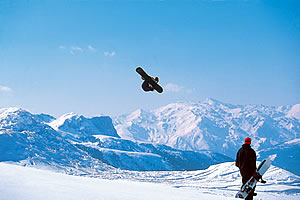 Snowboarden in der Zillertal Arena