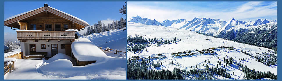 Winterurlaub in &Ouml;sterreich, Nationalpark Hohe Tauern - Skifahren in der Zillertal-Arena - Wohnen in der Skih&uuml;tte in Hochkrimml / Silberleiten