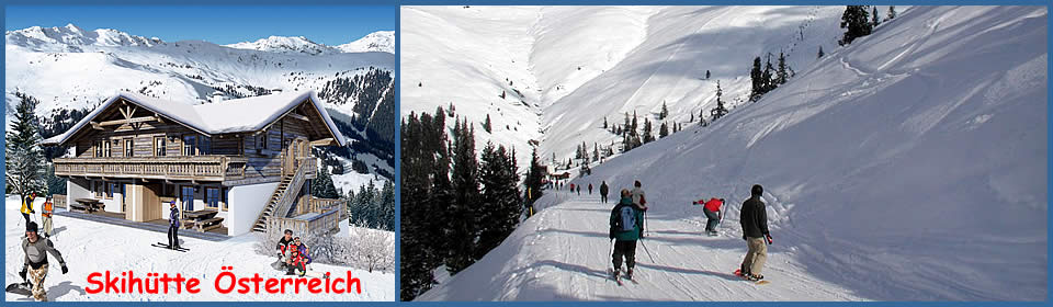 Skih�tte mit Ferienwohnungen und Sauna in Hochkrimml / Silberleiten in �sterreich. Skiurlaub im Zillertal im Salzburger Land. 