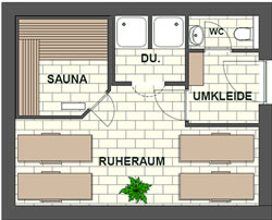 Sauna im Aussenbereich der Ferienwohnungen in Silberleiten Hochkrimml